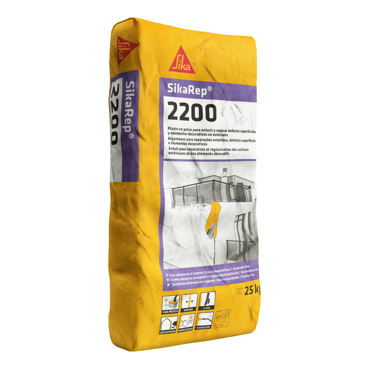 SikaRep®-2200 | Reparação pontual do betão | Fixar caixilhos de janelas | Classe R2