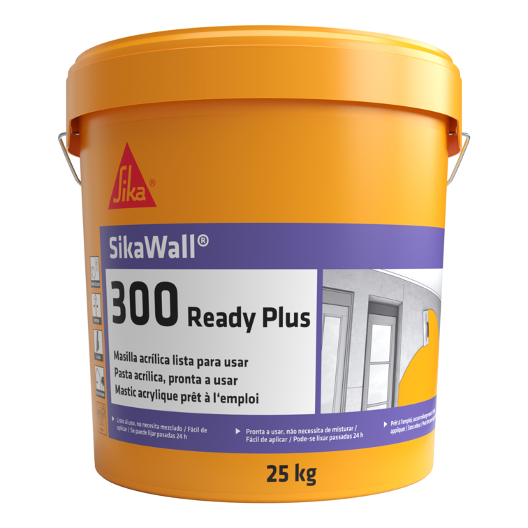 SikaWall®-300 Ready Plus | Revestimento de reboco e pinturas areadas | Enchimentos sobre gesso