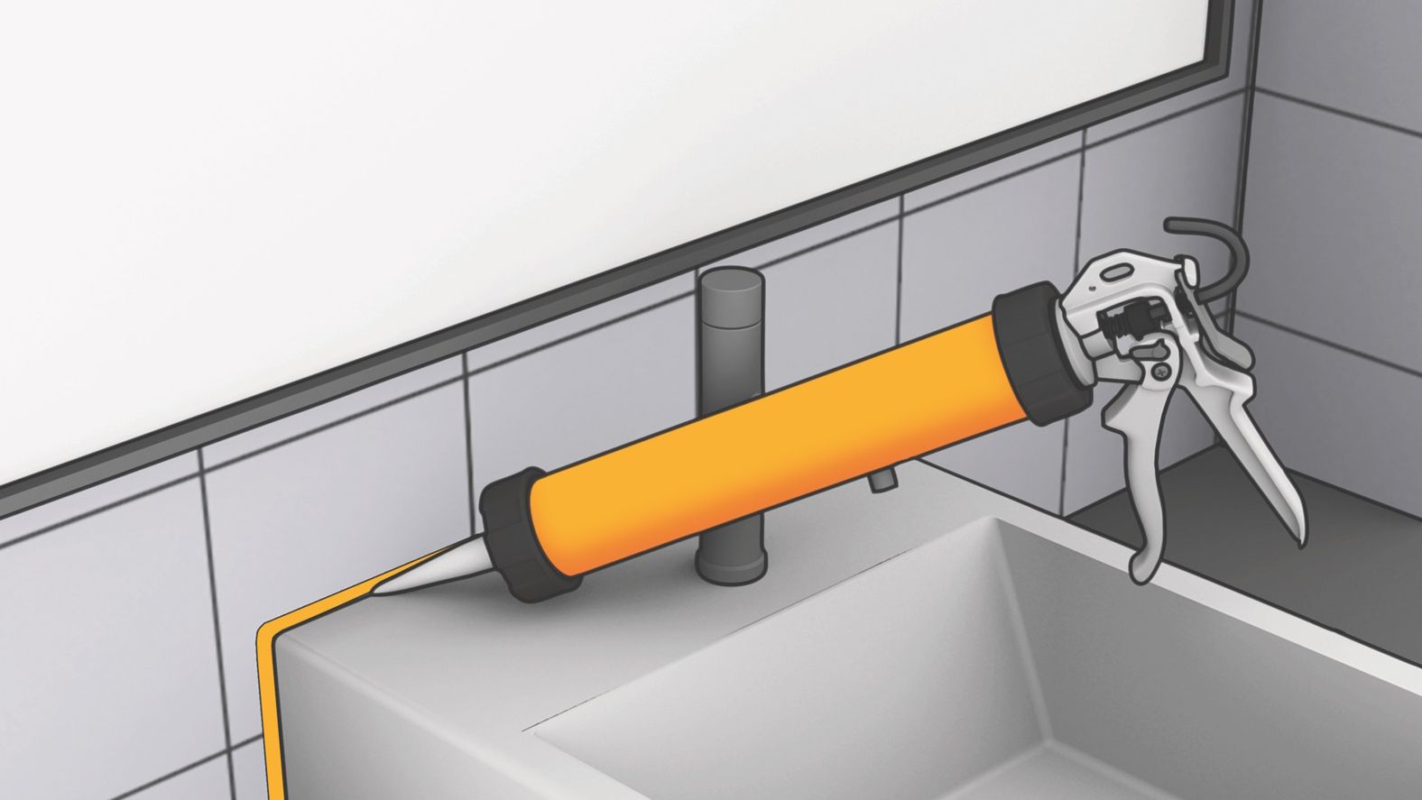Mastic joint sanitaire