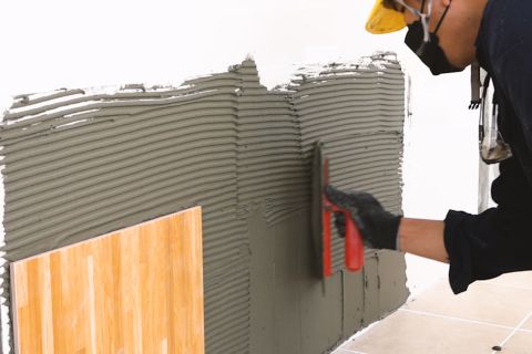 ปูนกาว ปูทับกระเบื้องเดิม