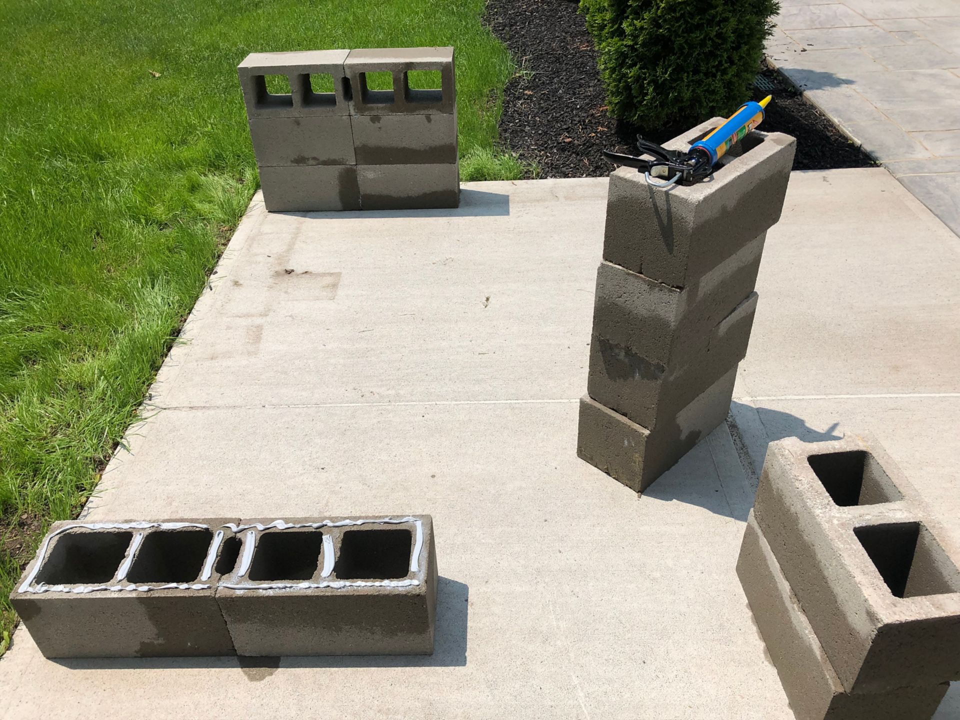 Building A Concrete Block Bench