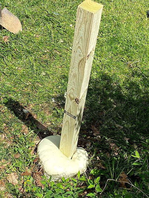 DIY Garden Hose Hanger Post