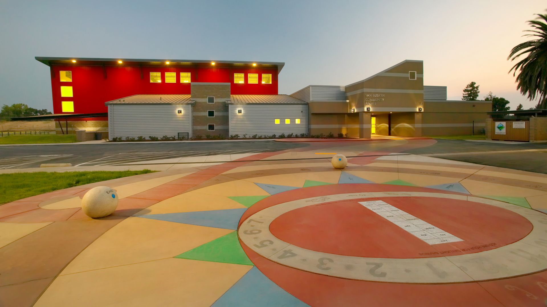 Van Buskirk Community Center with LITHOCHROME® Color Hardener