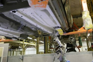 SikaSeal® one-component underbody sprayable application on e-coated surface