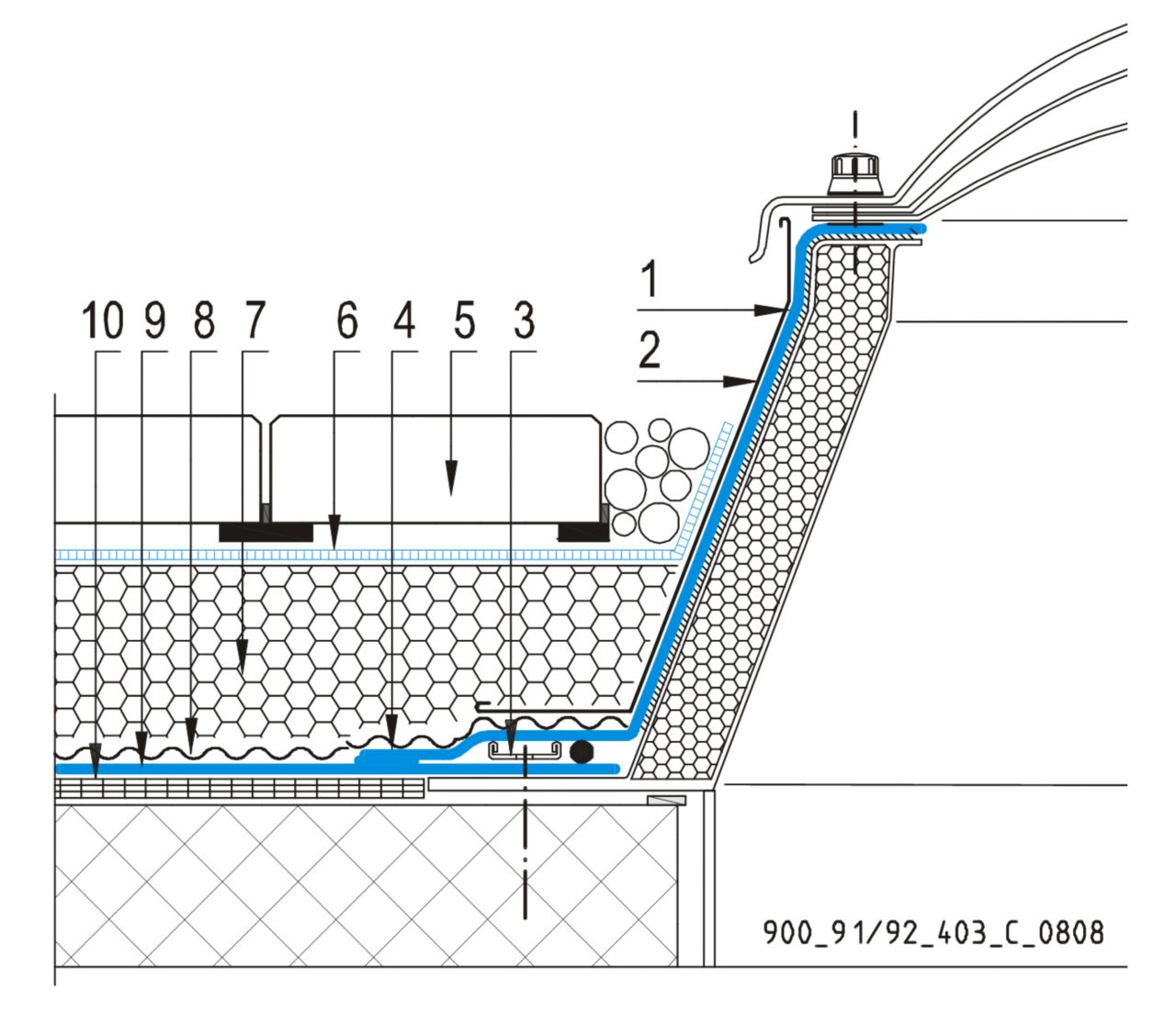 CAD Detalji  -  Sultav Inverznog Krova  -  Svjetlarnik