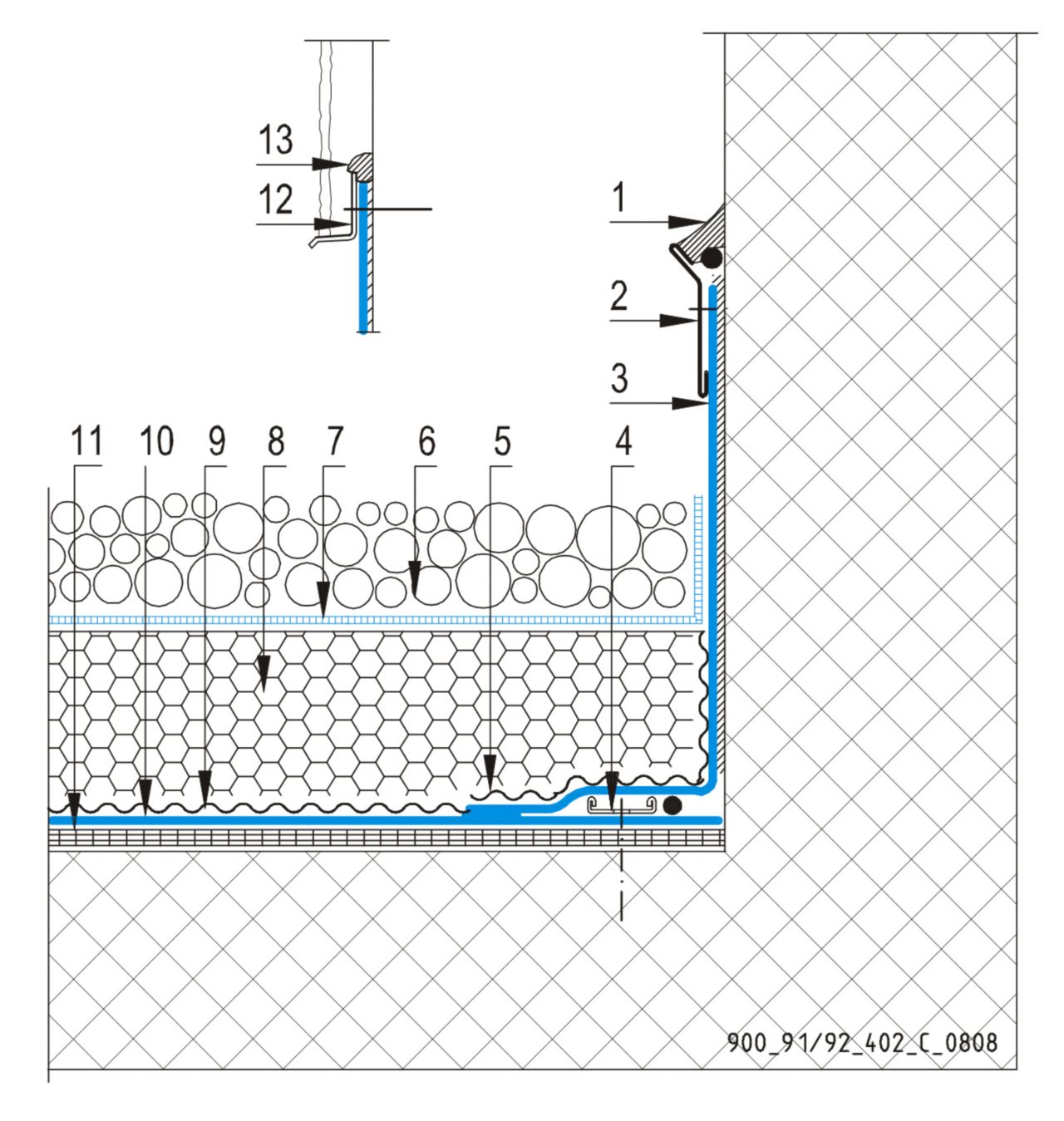 CAD Detalji  -  Sultav Inverznog Krova  -  VertikalnaPovršina