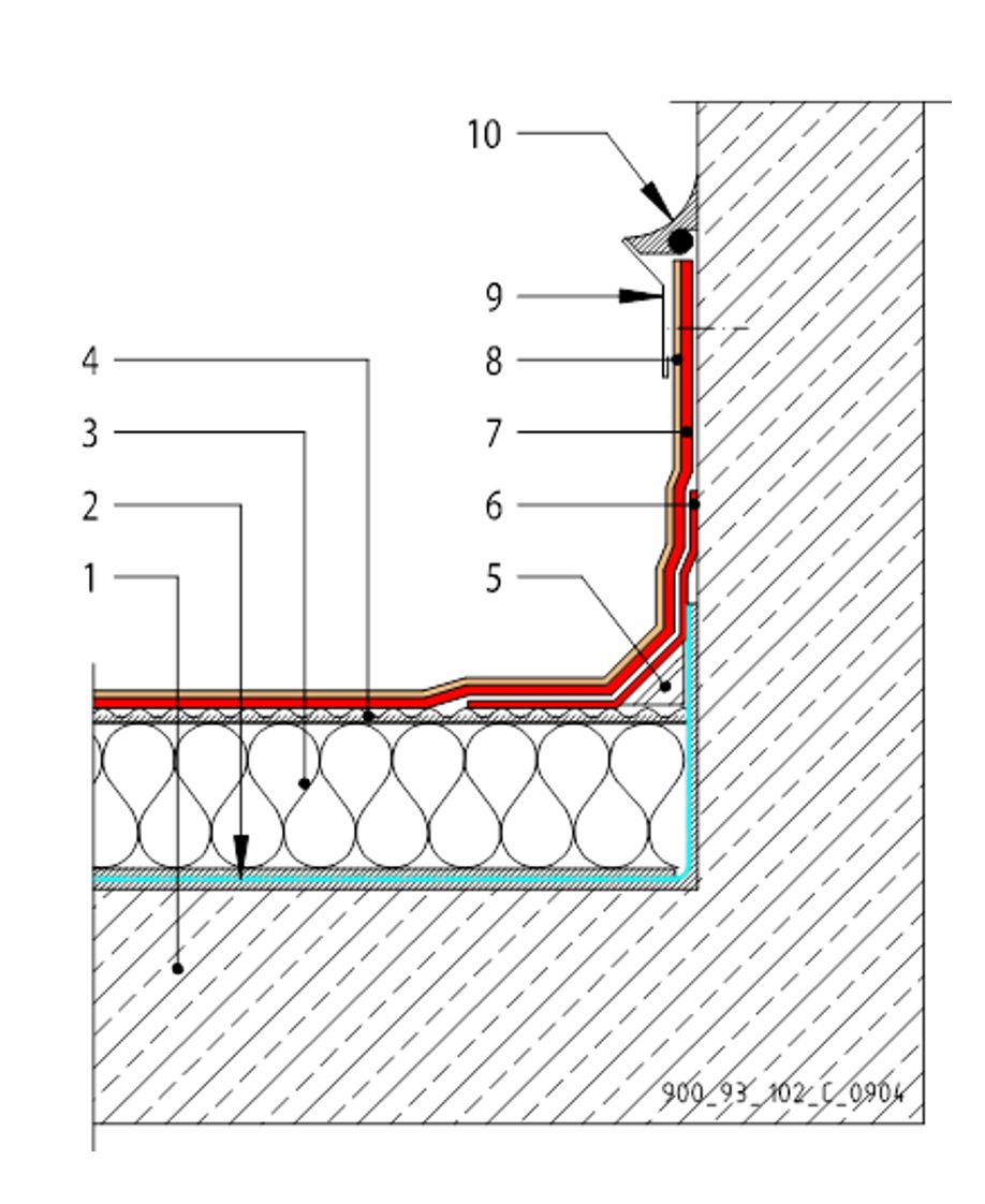 CAD Detalji - MTC membrane - vertikalna površina