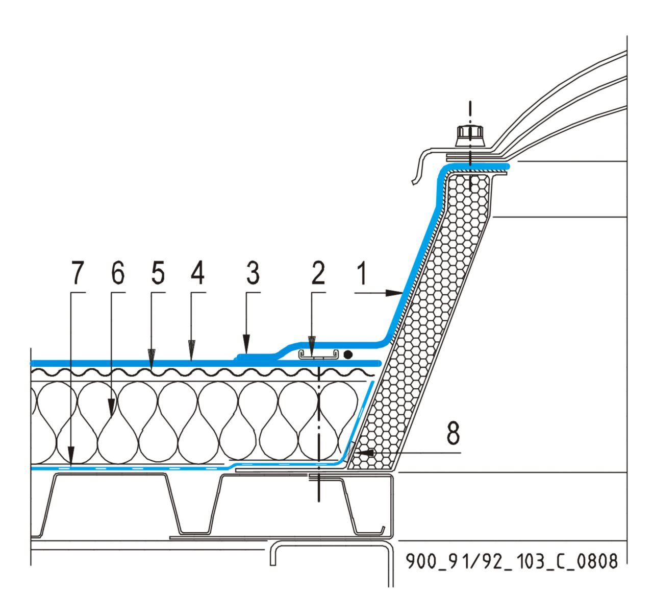 CAD Detalji  -  SultavMehaničkiprišvršćenogkrova  -  svjetlarnik