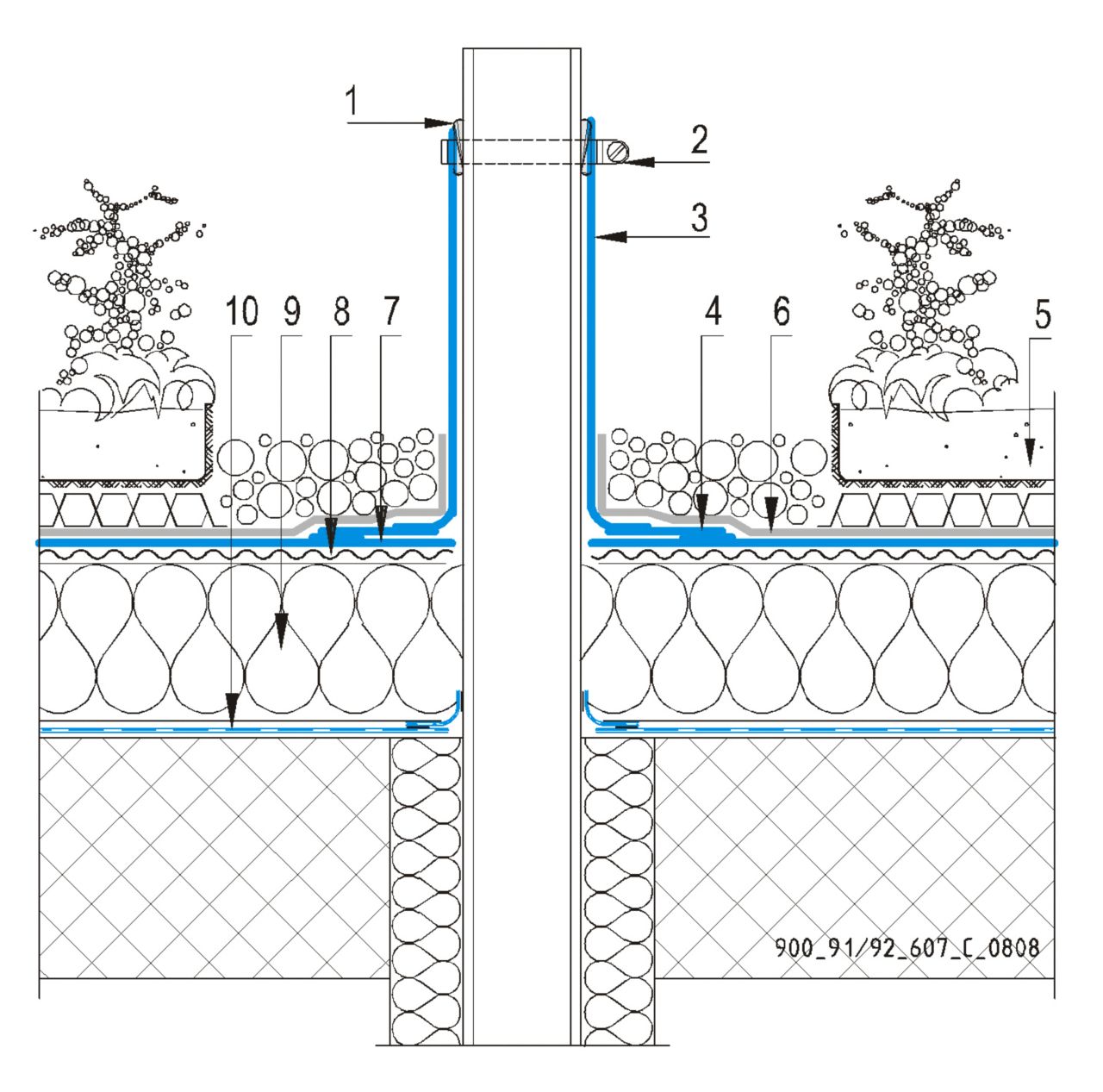 CAD Detalji  -  Sultav Zelenog Krova  -  Ventilacijska Cijev