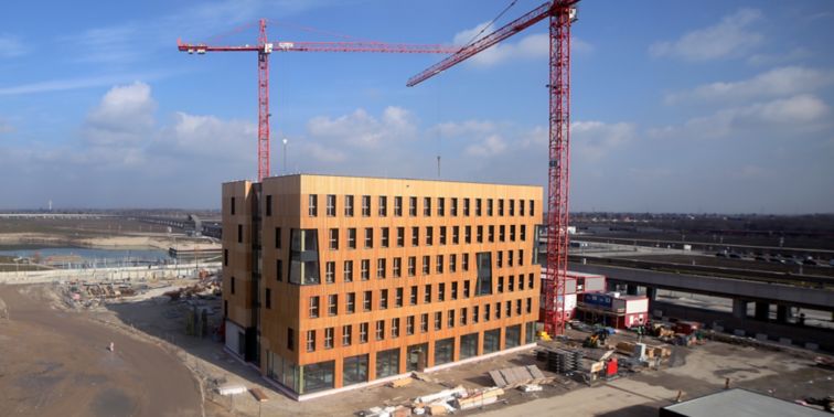 Auf 19.500 m² finden Büros, Apartments und ein Hotel genügend Platz