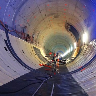 Bözberg-Bahntunnel Schinznach/Effingen, Abdichtung Sohle im主动控制系统