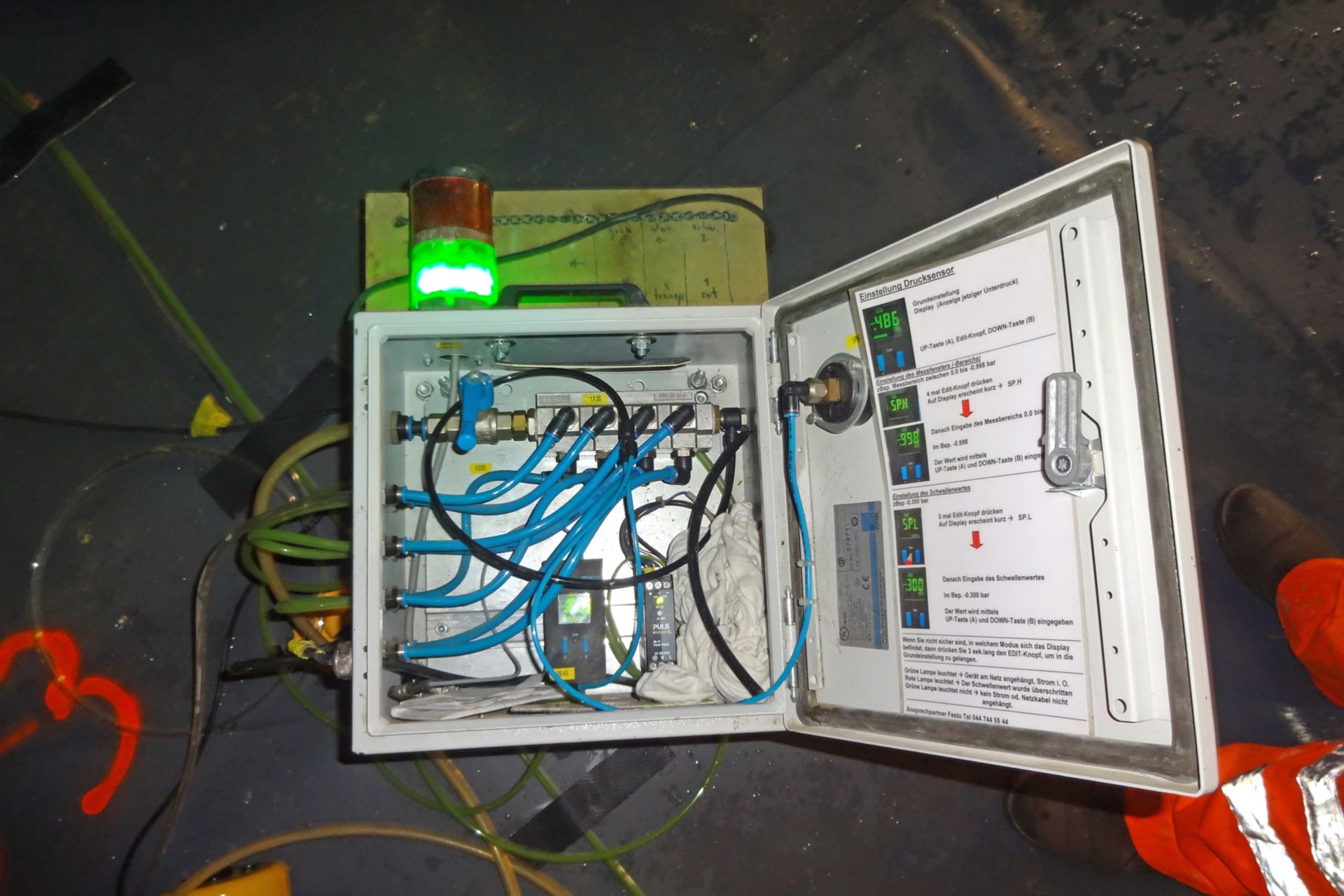 Bozberg-Bahntunnel Schinznach / Effingen Vakuumprufung