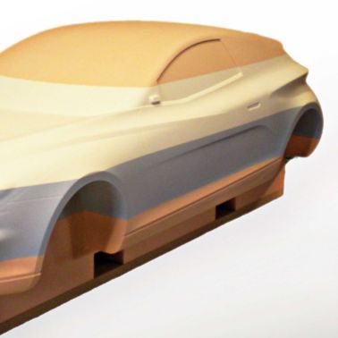 Car model made of SikaBlock board material