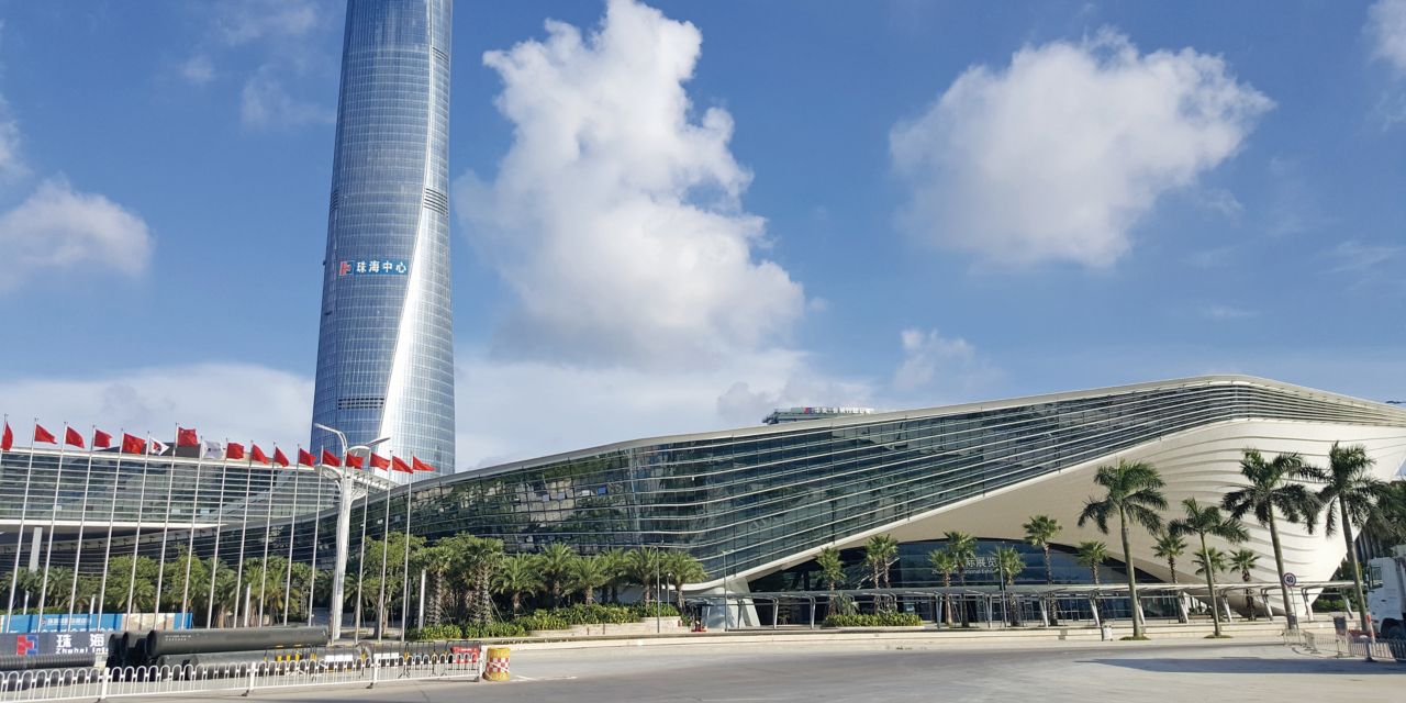 The International Convention and Exhibition Center of Zhuhai in China 
