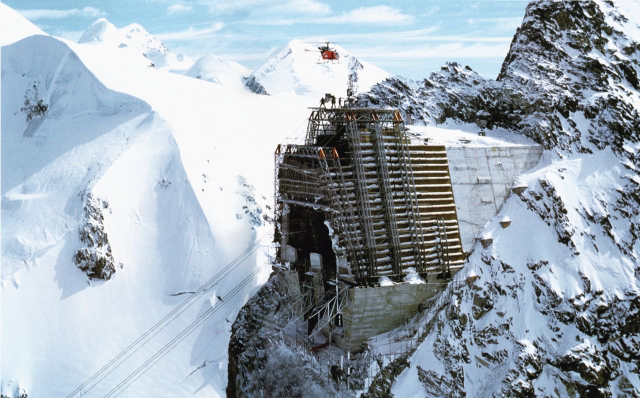 Cablecar terminus Klein-Matterhorn, Canton of Valais, Switzerland, 1979