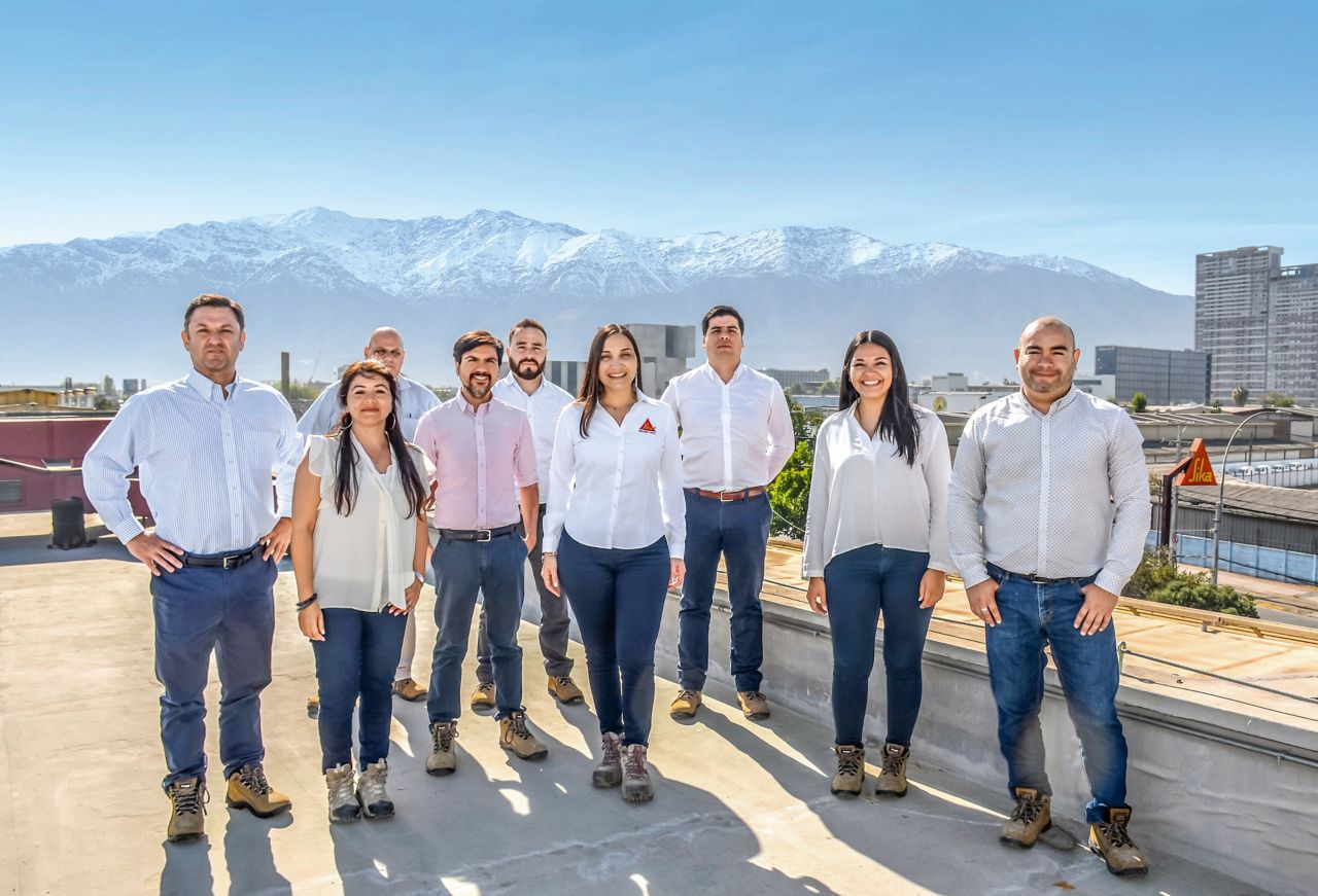 Employees from Sika Chile