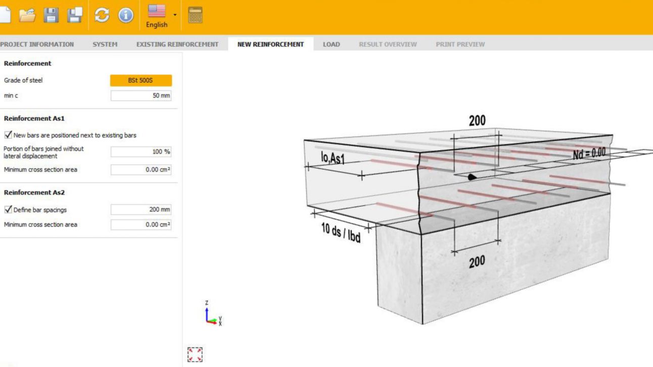 Sika AnchorFix® Calculation Software for chemical anchors