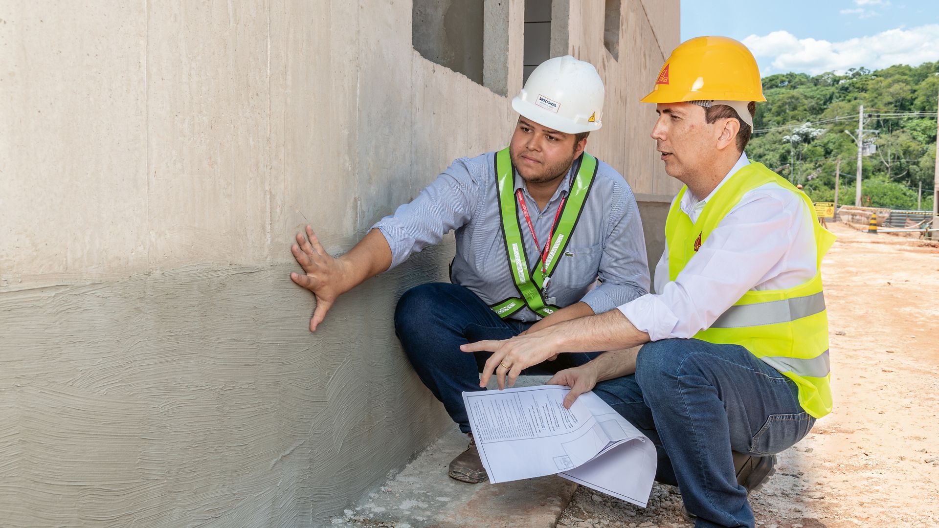Advising the client on the building site