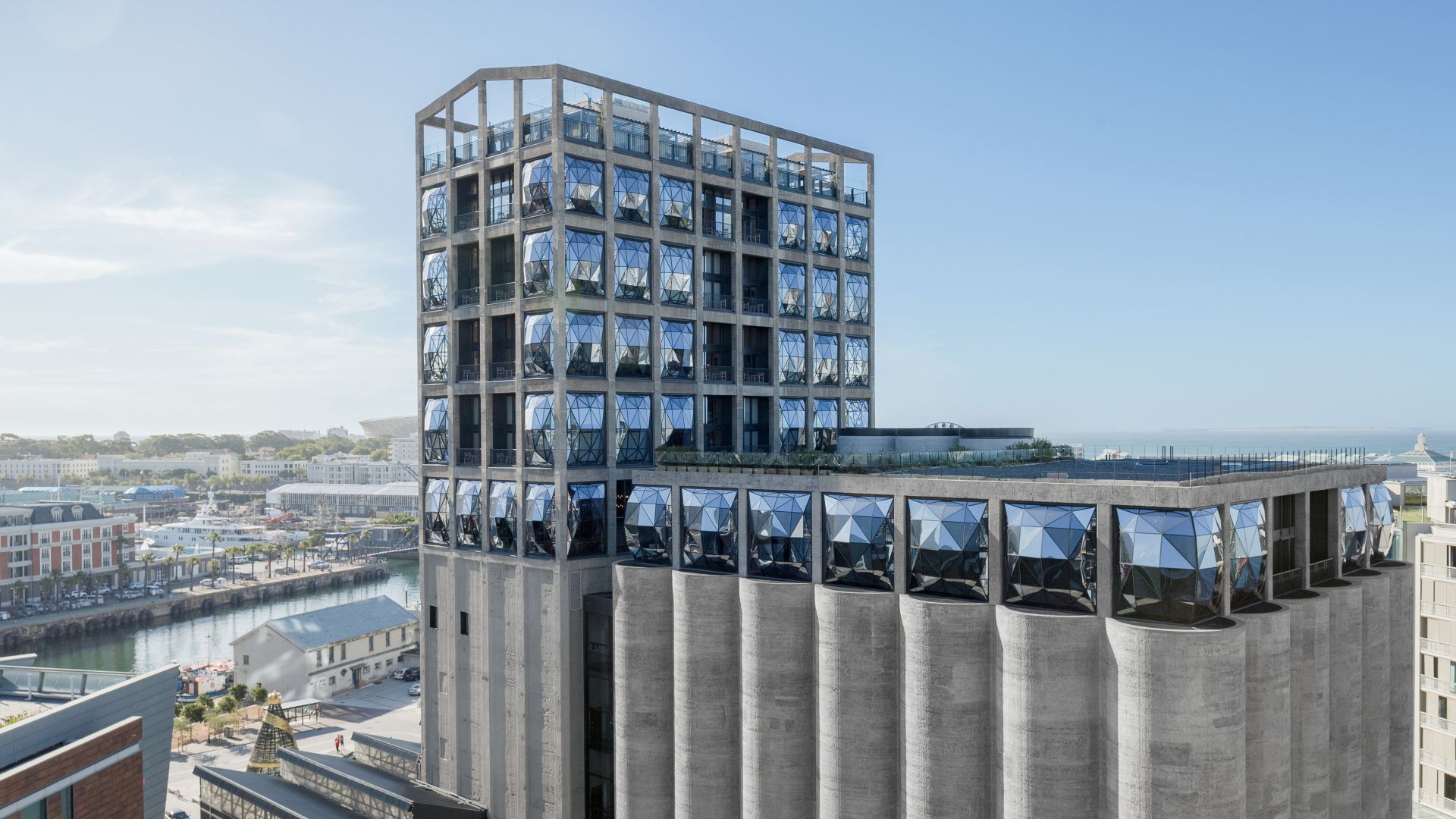 Zeitz Museum of Contemporary Art Africa in Cape Town, South Africa: with the technological expertise of Sika, the old grain silos were transformed into a new landmark of Cape Town.