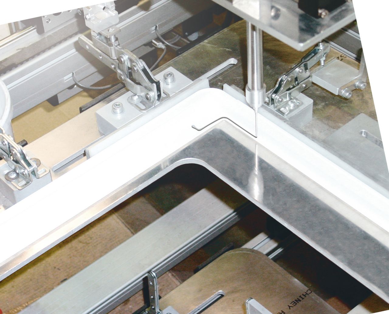 frame bonding with adhesive pump system