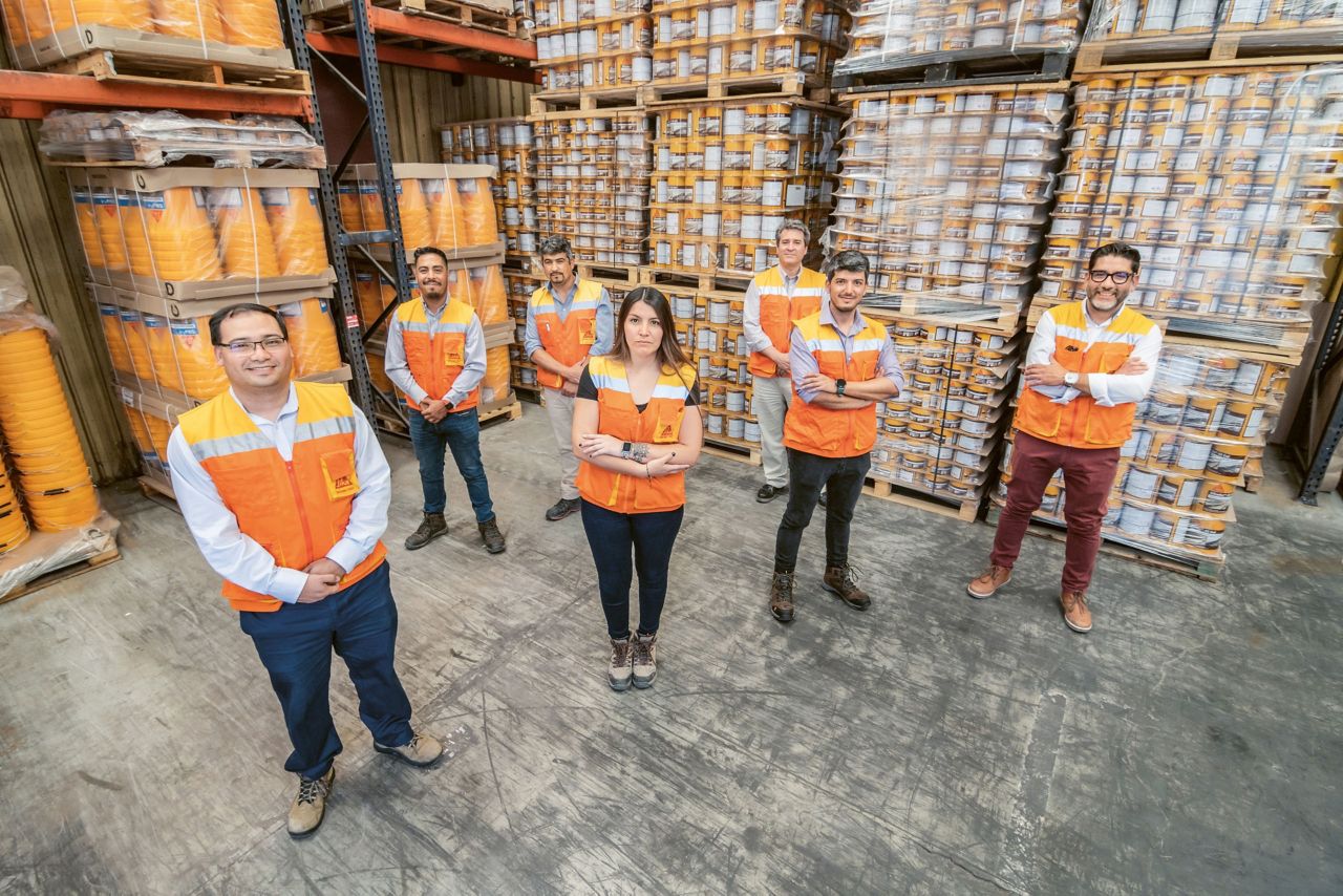 Sika Team at San Joaquin Plant in Chile