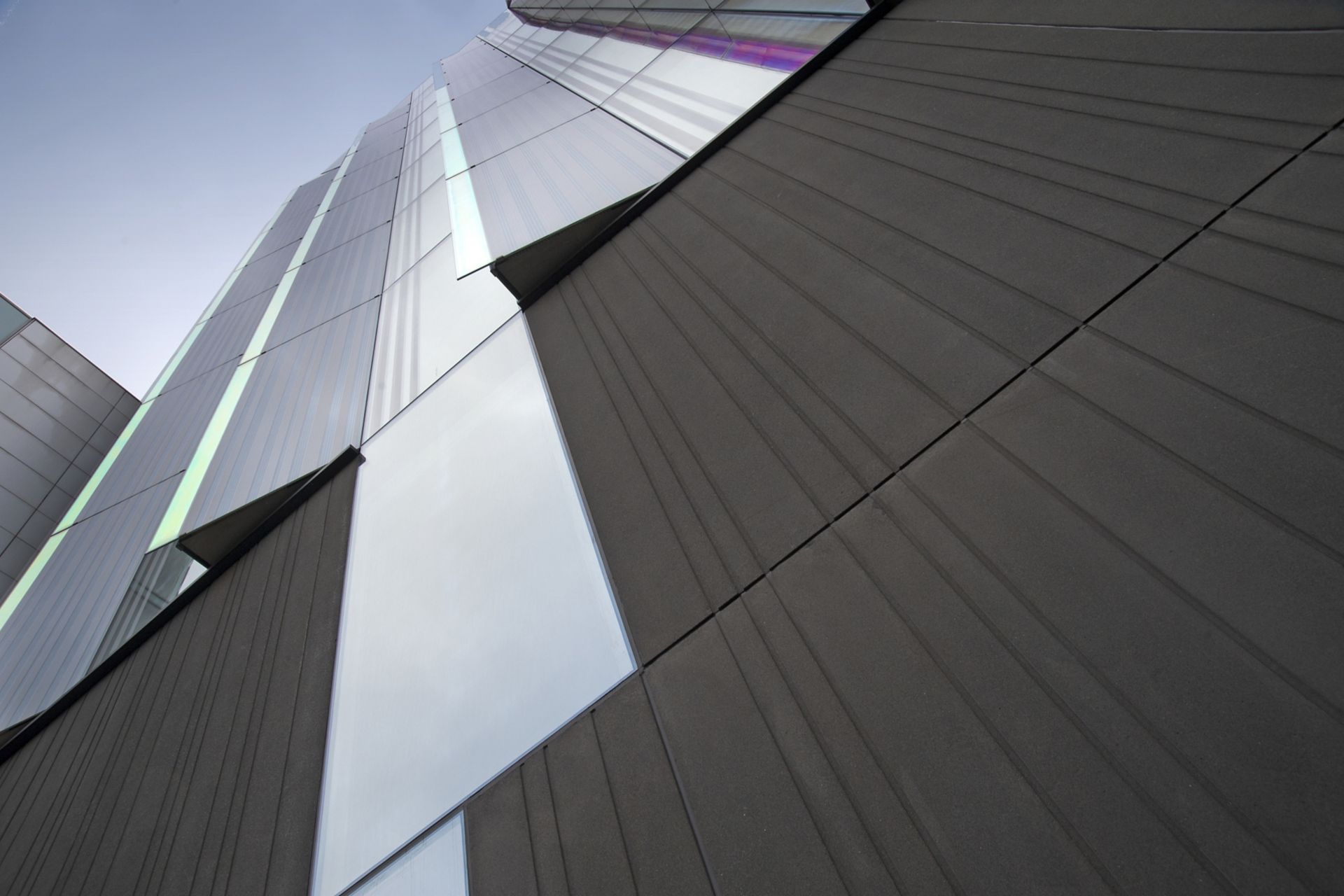 Architectural concrete facade of Manchester Metropolitan University produced with Sika concrete admixtures
