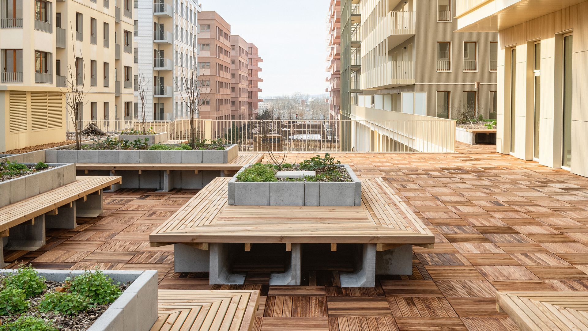 The residential complex in Paris spans 52 hectares — an area comparable to 70 football fields.