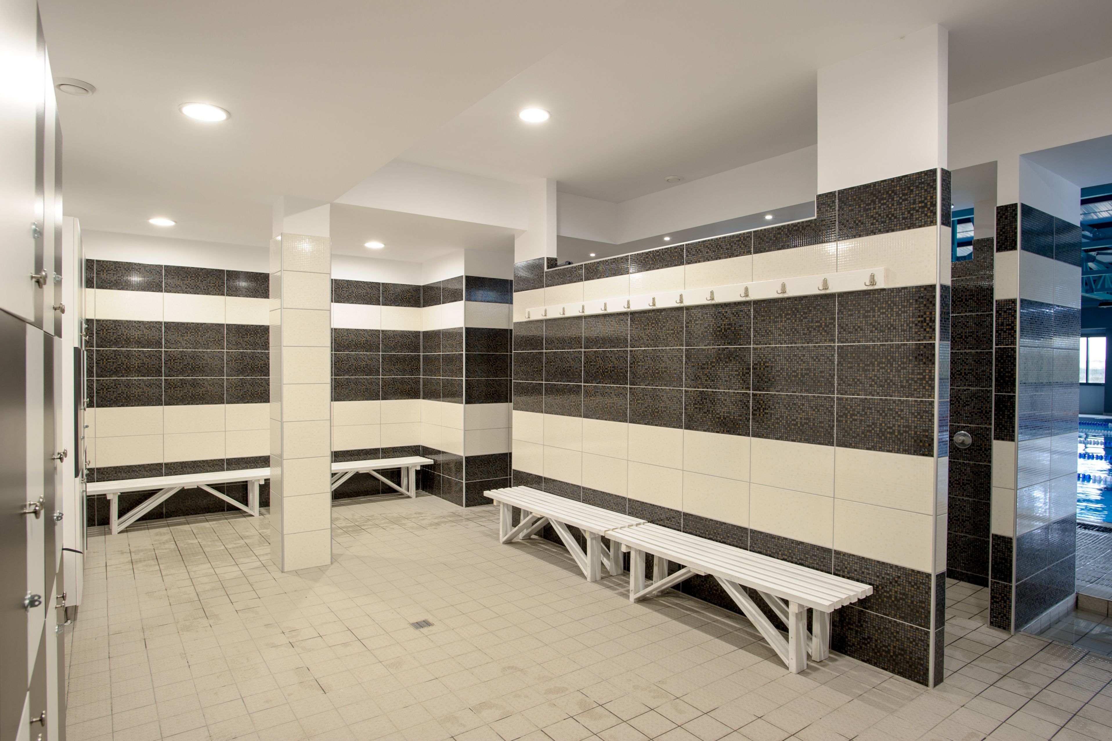 The bathroom of the Epirus Sport and Health Center in Ioannina, Greece
