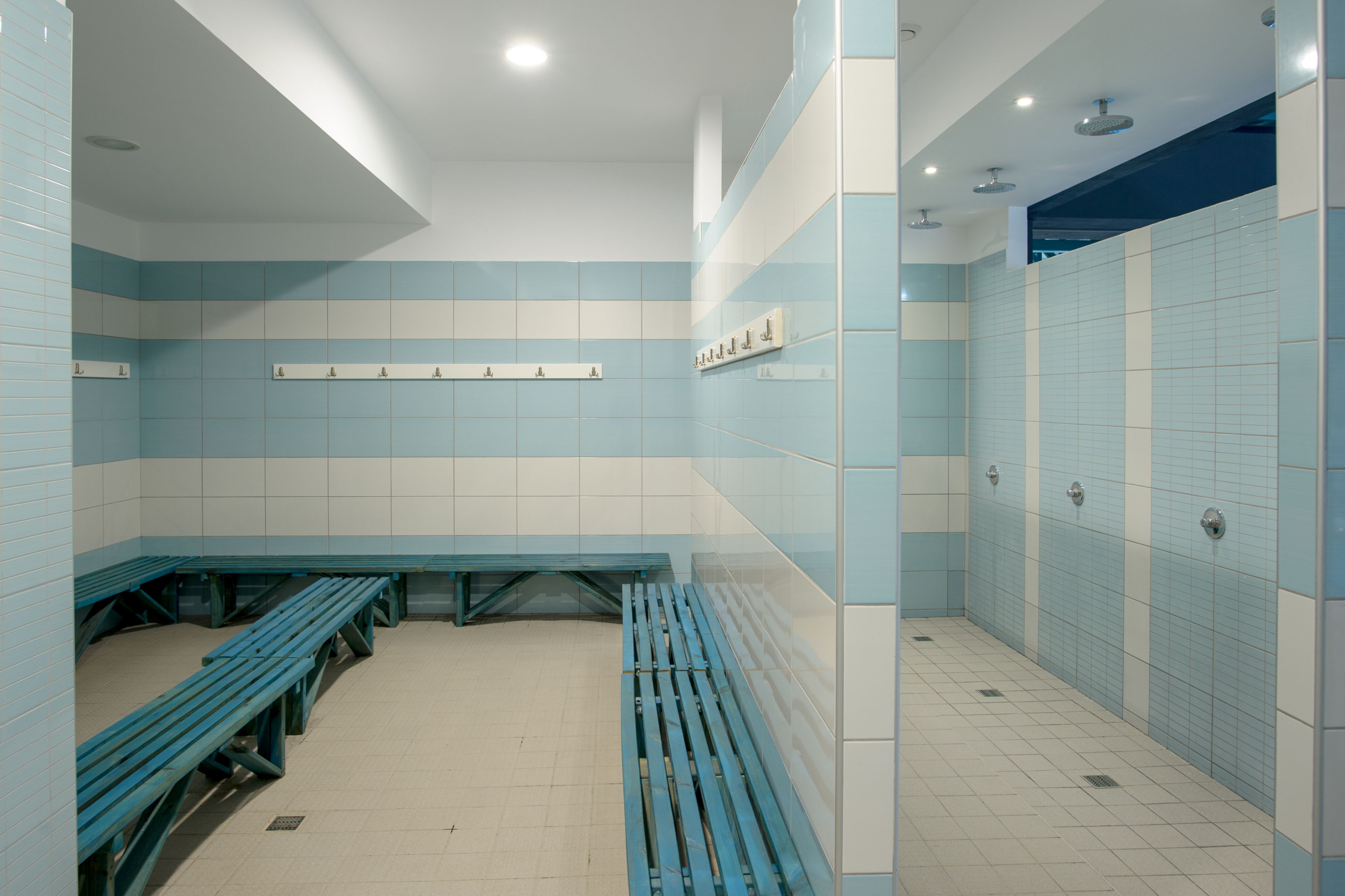 The bathroom of the Epirus Sport and Health Center in Ioannina, Greece