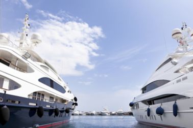 Two ships next to each other on a pier