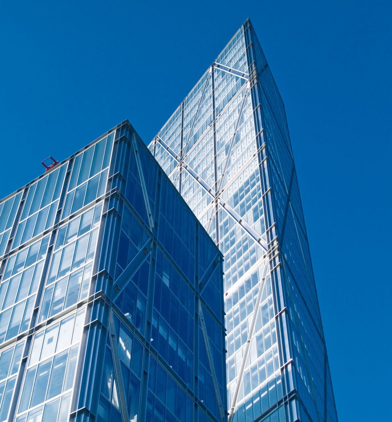 High-rise buildings with glass facade