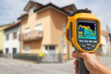 Measuring the energy loss of a building with temprature sensor