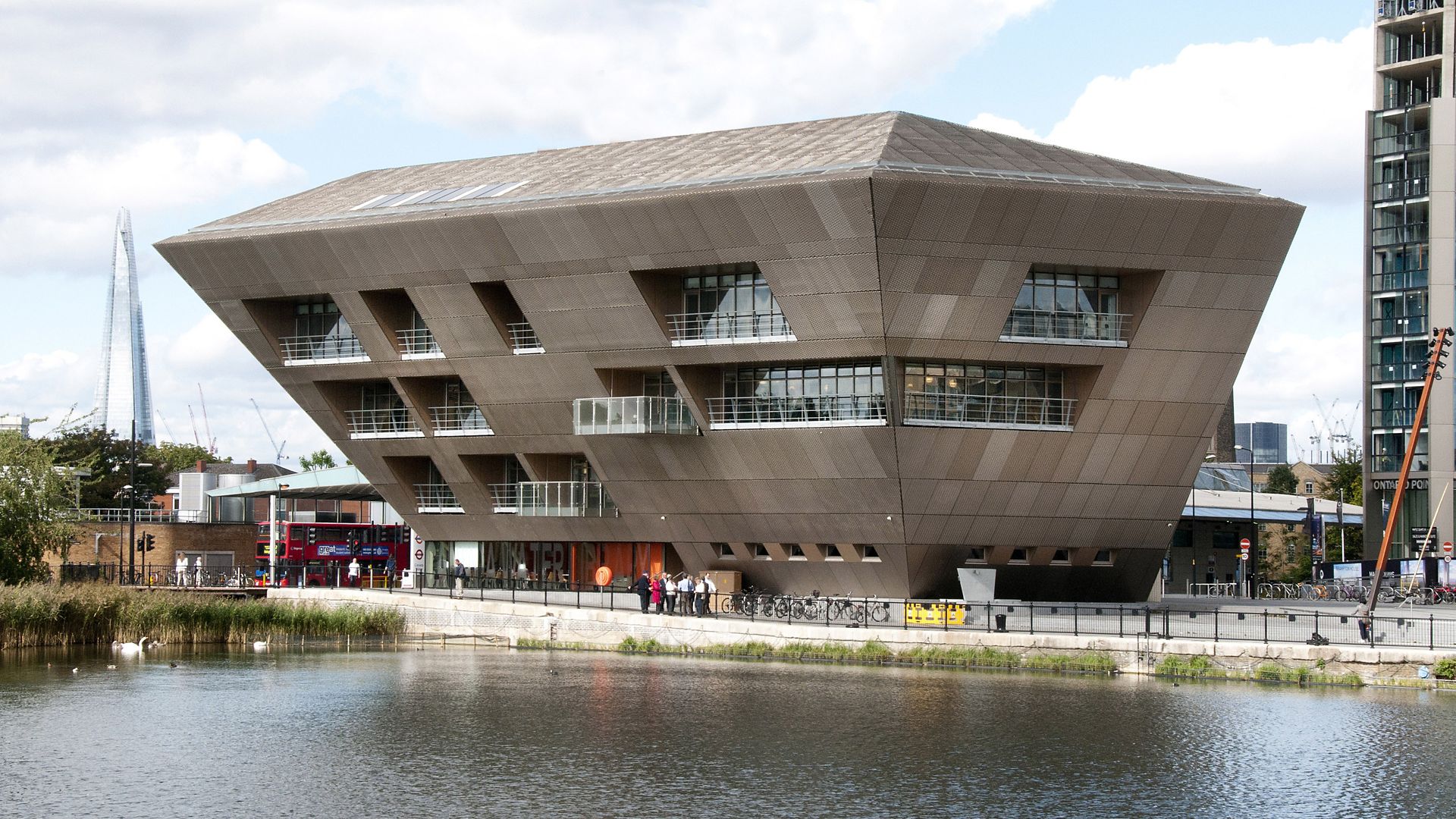 Basement waterproofing with watertight concrete in Canada Water Library in Southwark in UK