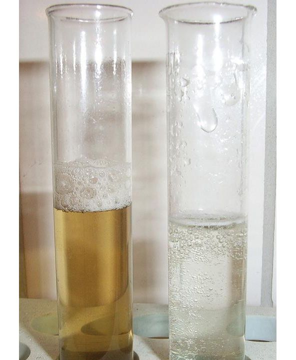Cement additives - Foam test in two tubes
