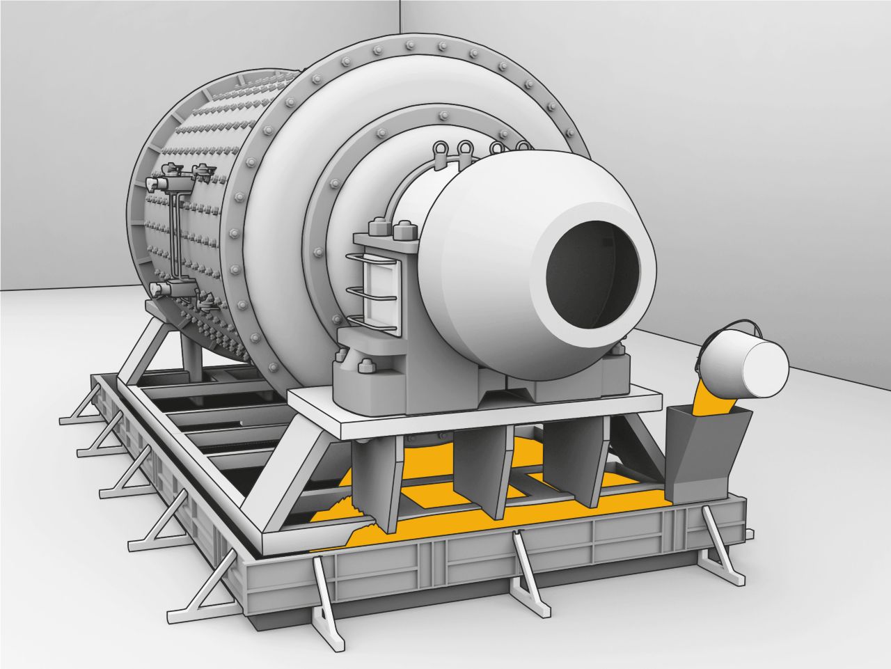 Grouting machine bases with SikaGrout cementitious mortar