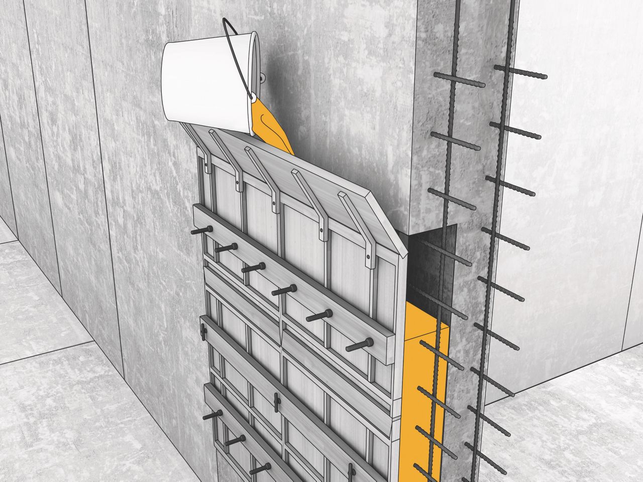 Grouting column base plates with SikaGrout cementitious mortar