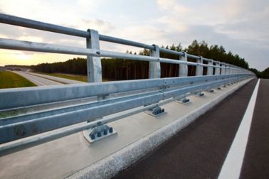 Bridge balustrade fixed and fastened  with SikaGrout cementitious mortar