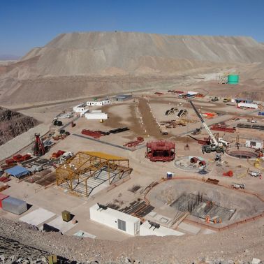 Construction at Chuquicamata Underground Mine in Chile