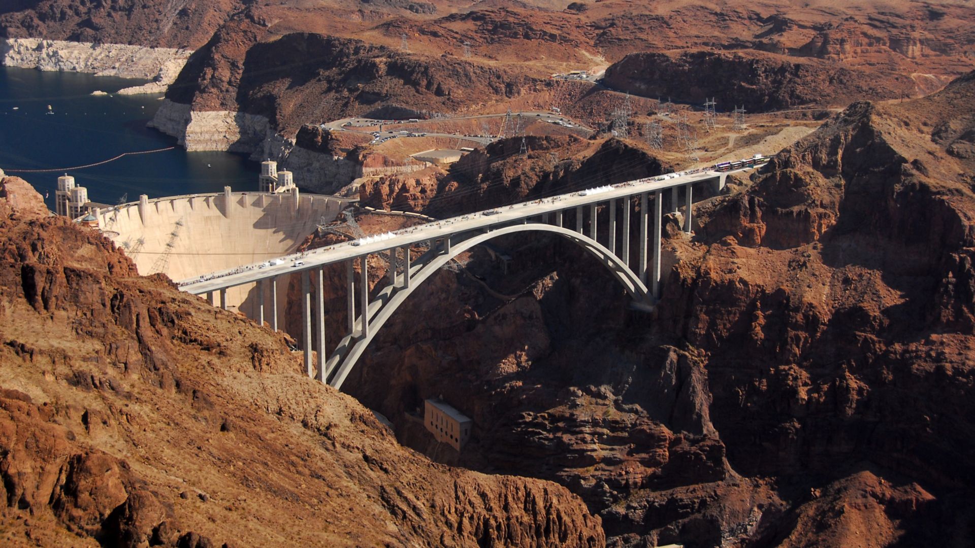 Colorado River Bridge over Hoover Dam in United States