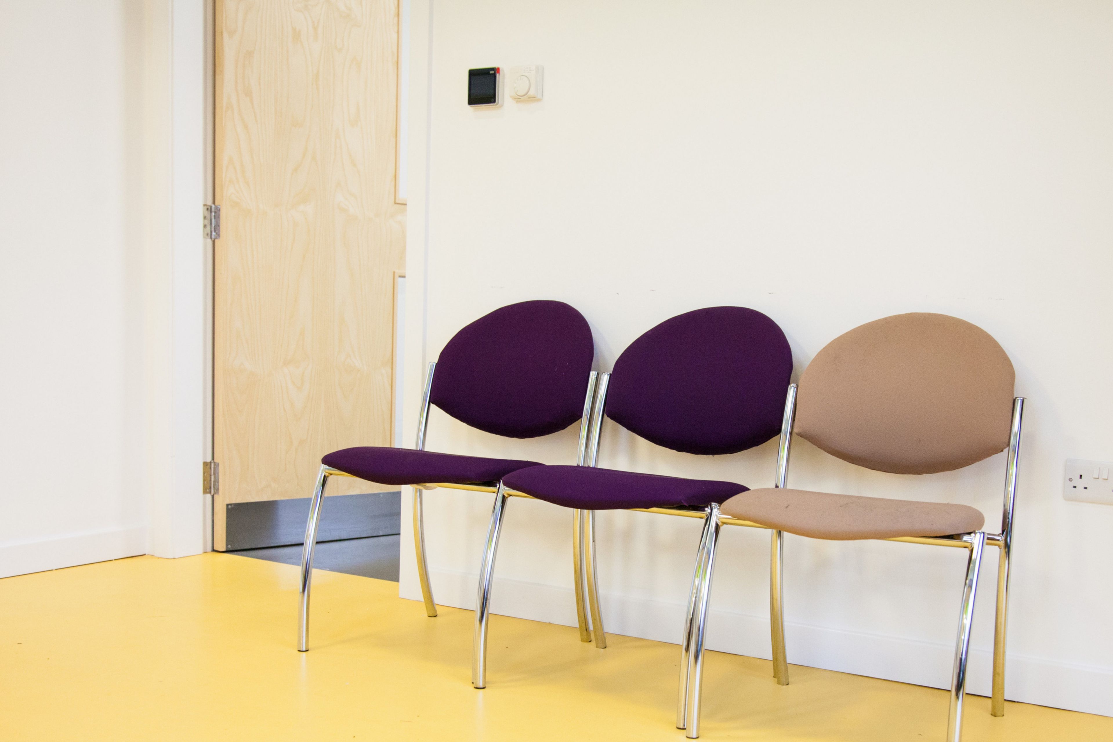 Decorative Yellow Comfortfloor applied at the Corridor of a hospital