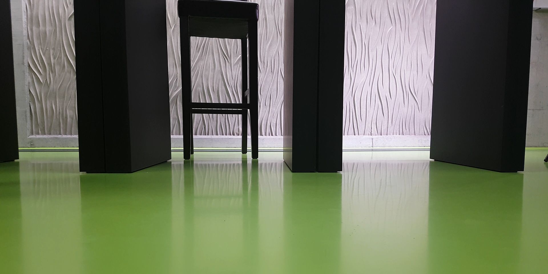 Decorative green floor with Sika ComfortFloor®