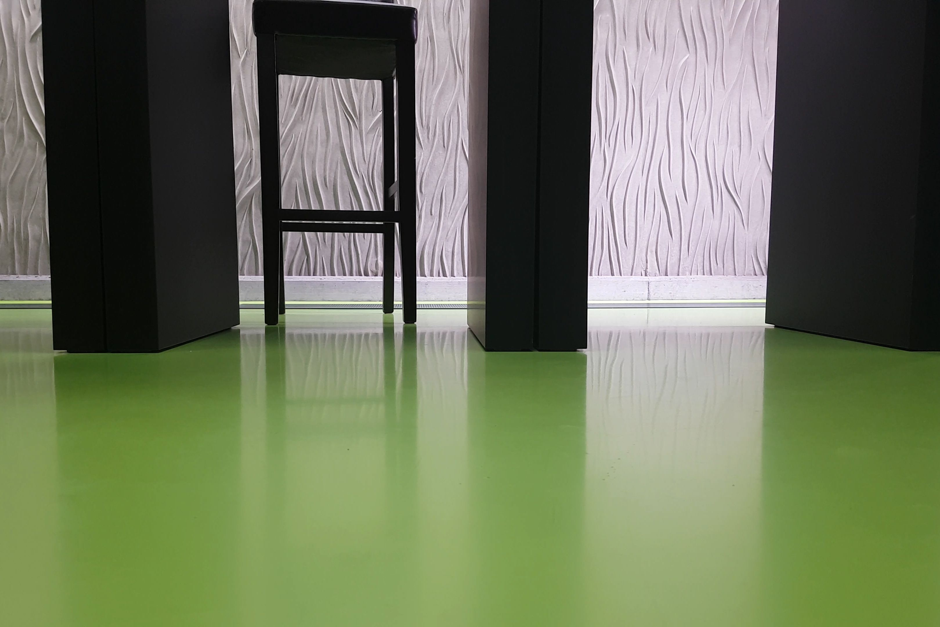 Decorative green floor with Sika ComfortFloor®