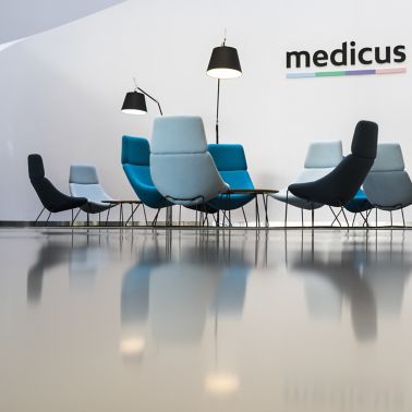 Sika ComfortFloor® grey floor at Medicus Medical Center in Wroclaw, Poland