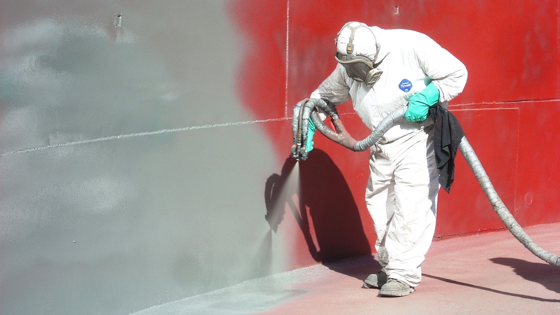 Concrete protection with Sikagard elastic protective coating