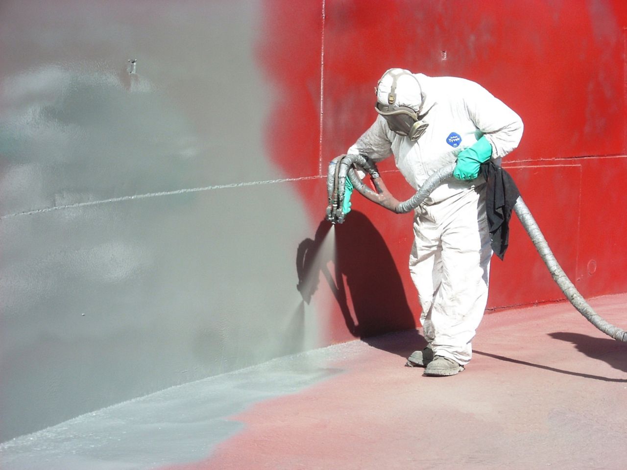 Concrete protection with Sikagard elastic protective coating