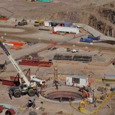 Construction at Chuquicamata Underground Mine in Chile