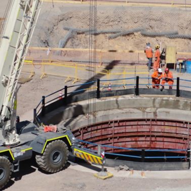 Construction at Chuquicamata Underground Mine in Chile