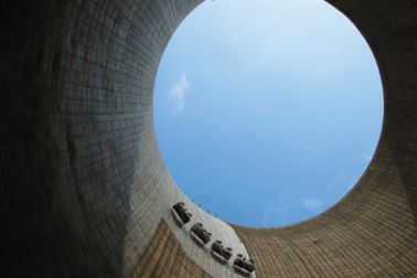 Concrete repair inside cooling tower with Sika MonoTop repair mortars