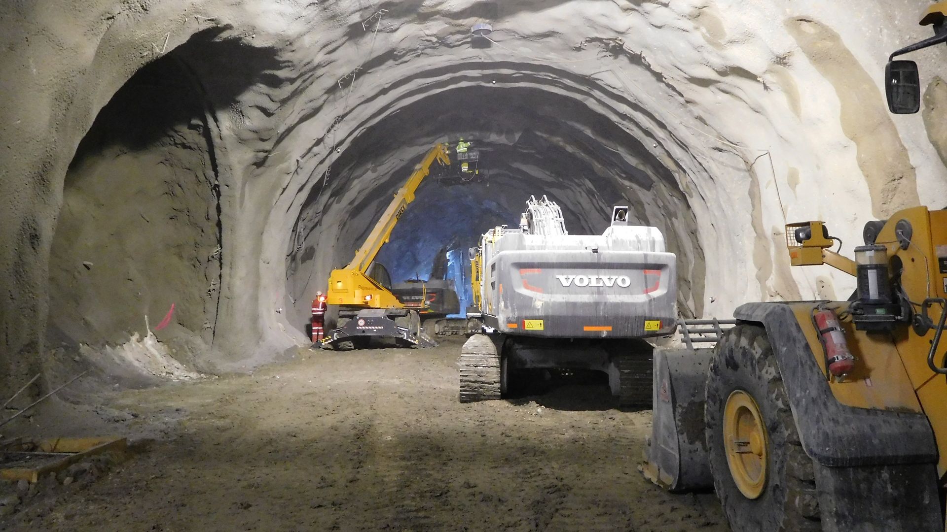 Construction Site of D1 Highway Tunnel in Slovakia between Dubna Skala-Visnove