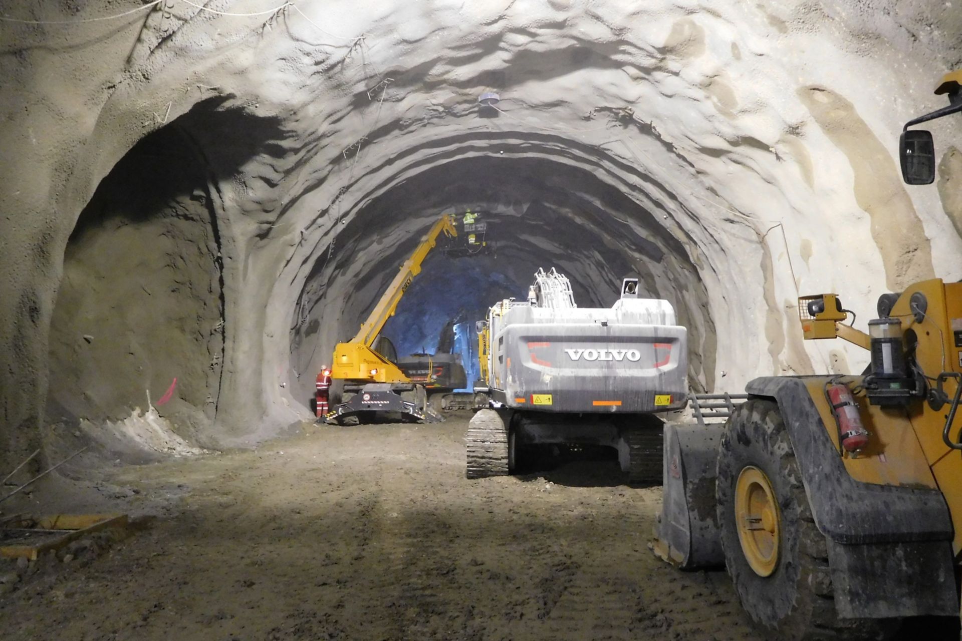 Construction Site of D1 Highway Tunnel in Slovakia between Dubna Skala-Visnove